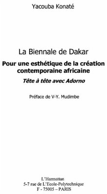 La biennale de dakar - pour une esthetique de la creation af (eBook, PDF)