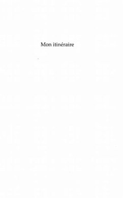 Cover MON ITINERAIRE (eBook, PDF)