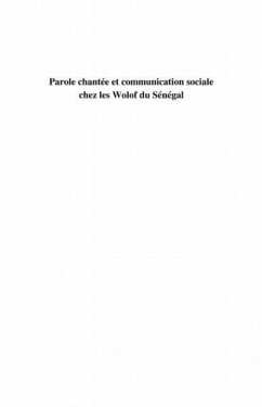 Parole chantee et communication sociale (eBook, PDF)