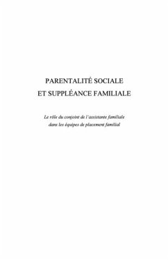 Parentalite sociale et suppleance familiale - le role du con (eBook, PDF)