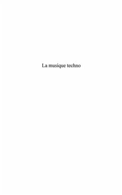 Cover La musique techno - une approche sociogeographique (eBook, PDF)