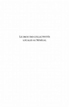 Droit des collectivites locales au sene (eBook, PDF)