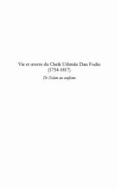Cover Vie et oeuvre du cheikh uthmAn dan fodio - (1754-1817) - de (eBook, PDF)