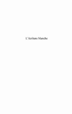 Cover ecriture blanche (eBook, PDF)