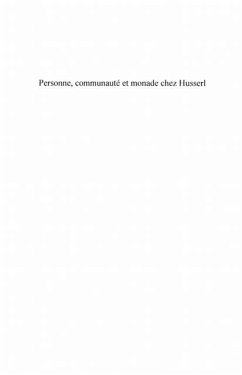 Cover Personne, communaute et monade chez Husserl (eBook, PDF)