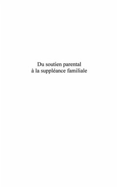 Du soutien parental A la suppleance familiale - le placement (eBook, PDF)