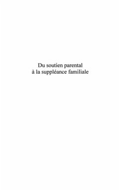 Cover Du soutien parental A la suppleance familiale - le placement (eBook, PDF)