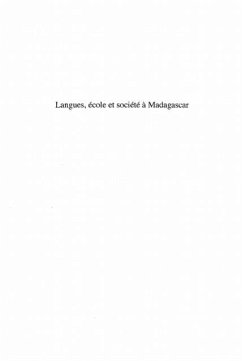 Cover Langue ecole et societe a madagascar (eBook, PDF)