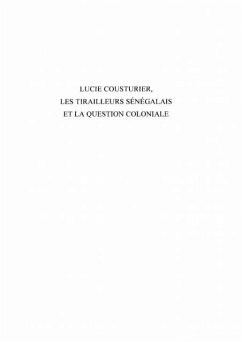 Lucie cousturier, les tirailleurs senegalais et la question (eBook, PDF) - Collectif