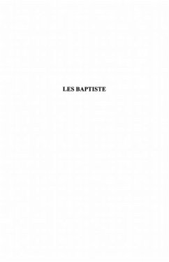 Baptiste les (eBook, PDF)