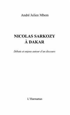 Nicolas Sarkosy a Dakar (eBook, PDF)