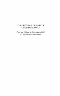 L'Heuristique de la peur chez Hans Jonas (eBook, PDF)