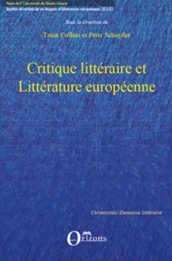 Critique litteraire et litterature europeenne (eBook, PDF) - Schnyder