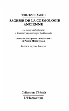 Sagesse de la cosmologie ancienne (eBook, PDF)