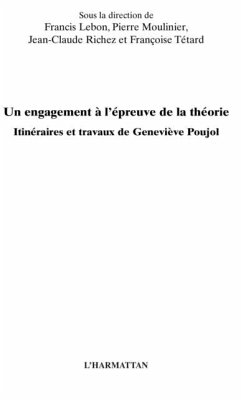 Un engagement A l'epreuve de la theorie - itineraires et tra (eBook, PDF)
