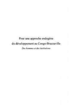 Pour une approche endogEne du developpement au congo-brazzav (eBook, PDF)