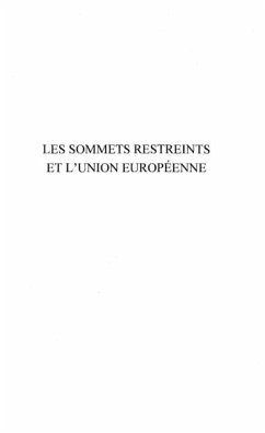 Sommets les restreints et l'union europe (eBook, PDF)