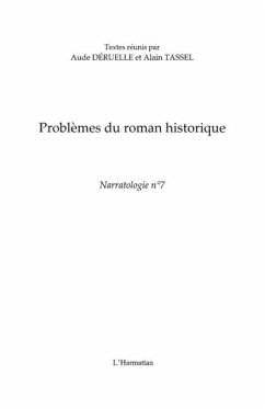 Problemes du roman historique (eBook, PDF)