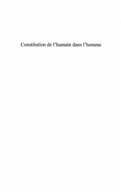 Constitution de l'humain dans l'homme - l'experience multifo (eBook, PDF)