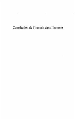Constitution de l'humain dans l'homme - l'experience multifo (eBook, PDF) Constitution de l'humain dans l'homme - l'experience multifo (eBook, PDF)