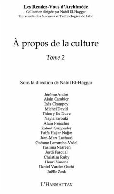propos de la culture - tome2 (eBook, PDF)