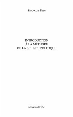 Introduction A la methode de la science politique (eBook, PDF)