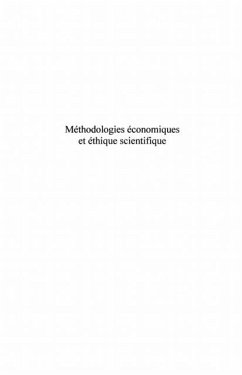Methodologies economiques et ethique scientifique (eBook, PDF)