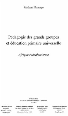 Cover Pedagogie des grands groupes et education primaire universe (eBook, PDF)