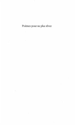 Poemes pour ne plus rever (eBook, PDF)