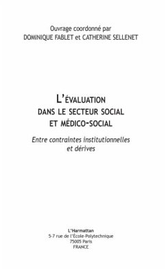 L'evaluation dans le secteur social et medico-social - entre (eBook, PDF)