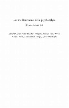 Les meilleurs amis de la psychanalyse - ce que l'on en fait (eBook, PDF)