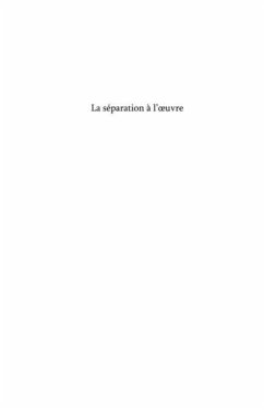 La separation A l'oeuvre - figures et expressions dans le do (eBook, PDF)
