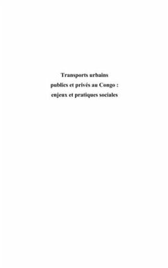 Transports urbains publics et prives au Congo (eBook, PDF)