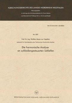 Die harmonische Analyse an zykloidengesteuerten Schleifen - Meyer zur Capellen, Walther