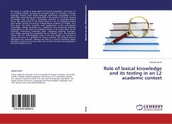 Role of lexical knowledge and its testing in an L2 academic context
