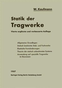Statik der Tragwerke - Kaufmann, Walther