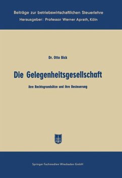 Die Gelegenheitsgesellschaft - Bick, Otto