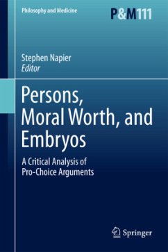 Persons, Moral Worth, and Embryos