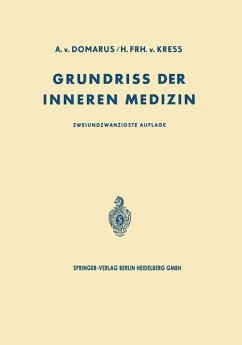 Grundriss der Inneren Medizin - Domarus, Alexander von