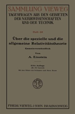 Über die spezielle und die allgemeine Relativitätstheorie (Gemeinverständlich) - Einstein, Albert