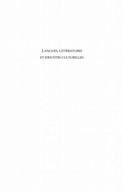Langues, litteratures et identites culturelles (eBook, PDF)