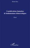 Considerations humaines et fondamentaux democratiques - essa (eBook, ePUB) Considerations humaines et fondamentaux democratiques - essa (eBook, ePUB)