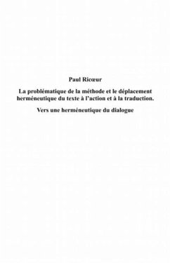 Paul ricoeur. la problematique de la methode et le deplaceme (eBook, PDF) - Housamedden Darwish