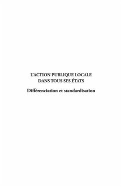 L'action publique locale dans tous ses etats (eBook, PDF) - Sous La Direction De Anne