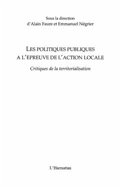 Politiques publiques a l'epreuve de l'action locale (eBook, ePUB) - Aboubacar Ismael Yenikoye