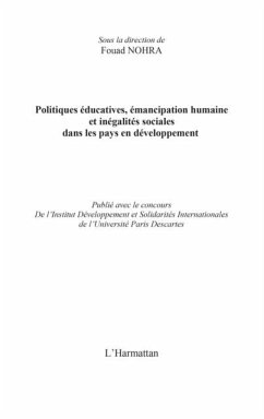 Cover Politiques educatives, emancipation ... (eBook, PDF)
