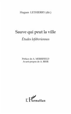 Sauve qui peut la ville - etudes lefebvriennes (eBook, PDF)