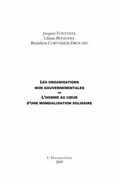 Cover Les organisations non gouvernementales ou l'homme au coeur d (eBook, ePUB)
