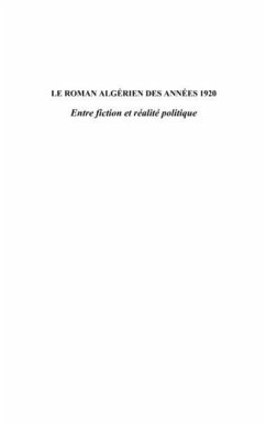 Le roman algerien des annees 1920 - entre fiction et realite (eBook, PDF) Le roman algerien des annees 1920 - entre fiction et realite (eBook, PDF)