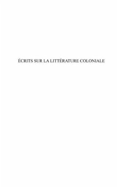 Ecrits sur la litterature coloniale (eBook, PDF)